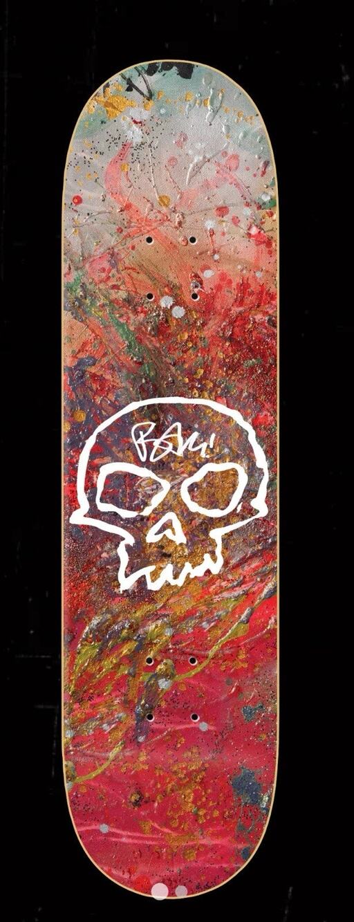 AUTOGRAPHED Bam Margera Zero Skateboard Signed “Single Skull” Deck